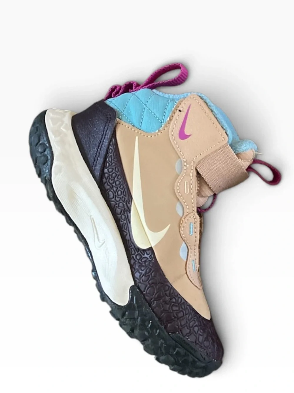 Nike Terrascout Sneaker Boots Hemp Turquoise Burgundy Kids 11C Gorpcore